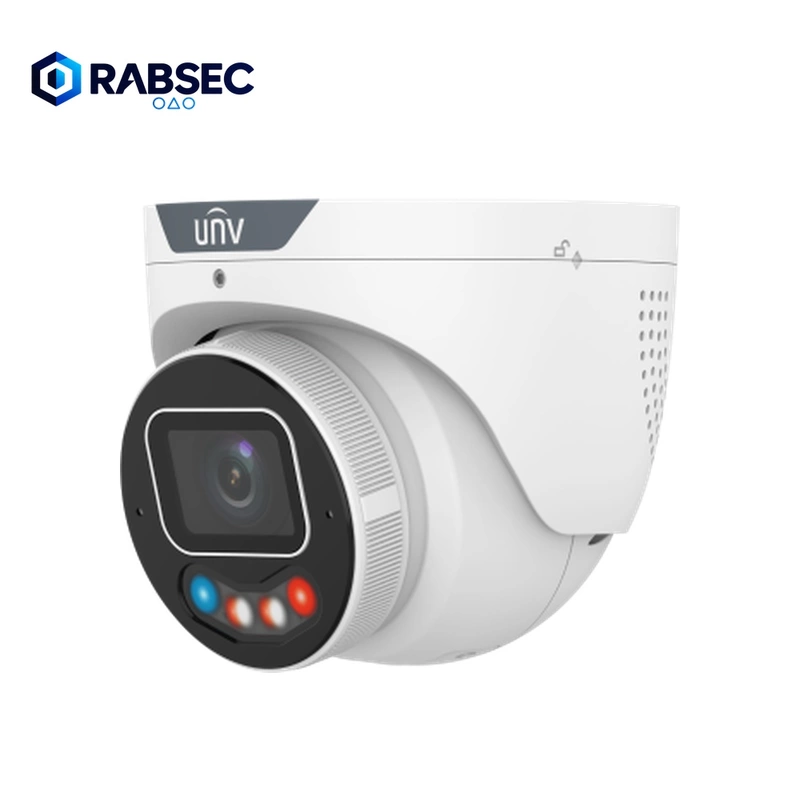 UNV IPC3638SE-ADZKMC-WP-I1 – Motorised Tri-Guard 3.0 Turret Camera (8MP, AI, Mic, WDR)