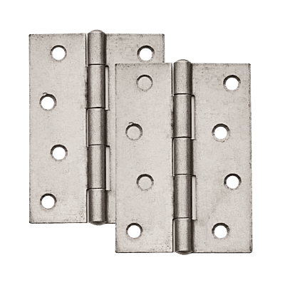 Steel Butt Hinge 100 x 72mm (Pack Of 2)
