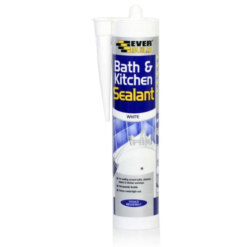 Everbuild Premium+ 500 Bath & Sanitary Silicone C3 White