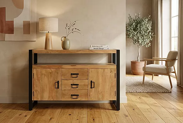 Ember Sideboard 135 2-Door Almond