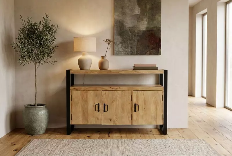 Ember Sideboard 135 3-Door Almond