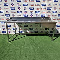 Mesa de entrada de lavaplatos cúpula 196x73x85cm