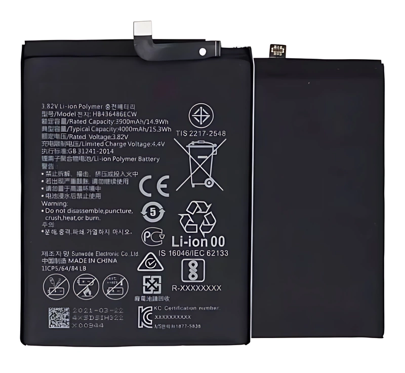For Huawei P 20 Pro - Replacement Internal Battery Pack HB436486ECW - 4000mAh