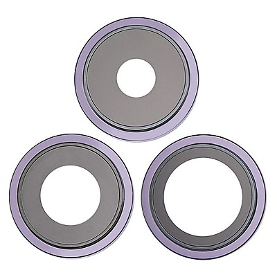 Apple iPhone 14 Pro , 14 Pro Max - Replacement Camera Lens Set With Frame - Purple