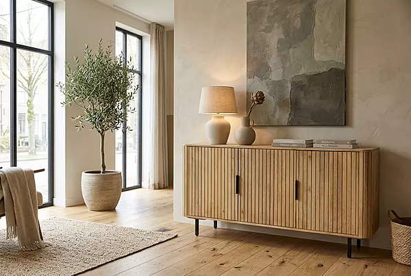 Cane Sideboard 160 Almond