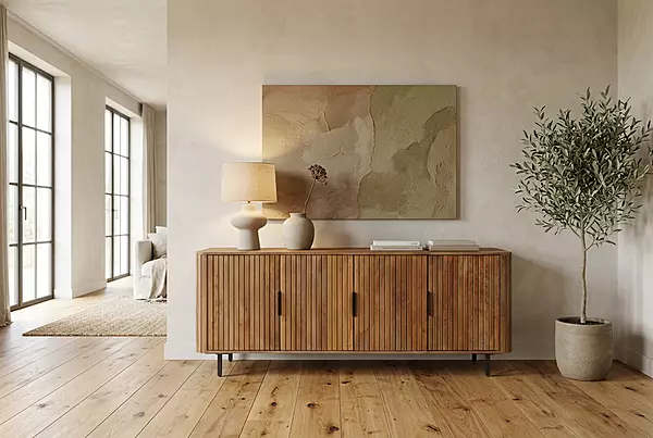 Cane Sideboard 200 Walnut