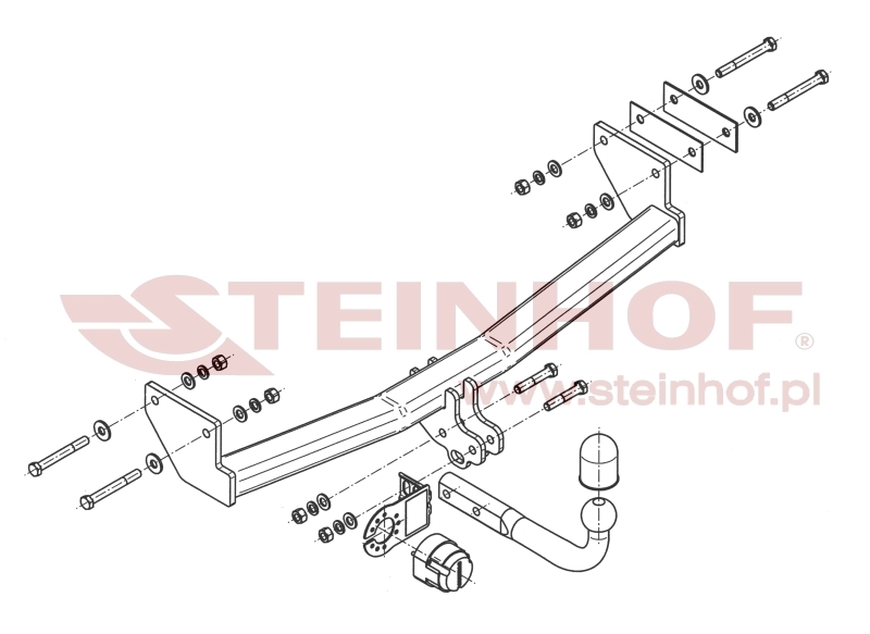 Jeep Compass (MK49) Tow Bar (2006-2011) J-058