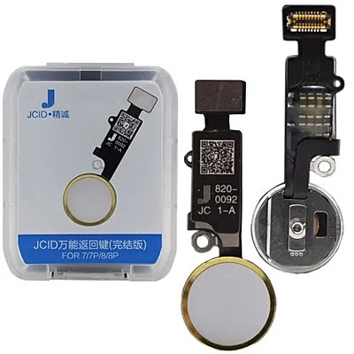 Apple iPhone 7 , 8 & 7 , 8 Plus , SE2 JC Home Restoration Button - 6th Generation - Gold