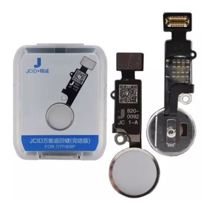 Apple iPhone 7 , 8 & 7 , 8 Plus , SE2 JC Home Restoration Button - 6th Generation - Silver