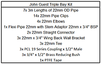 John Guest Triple Bay Complete Kit