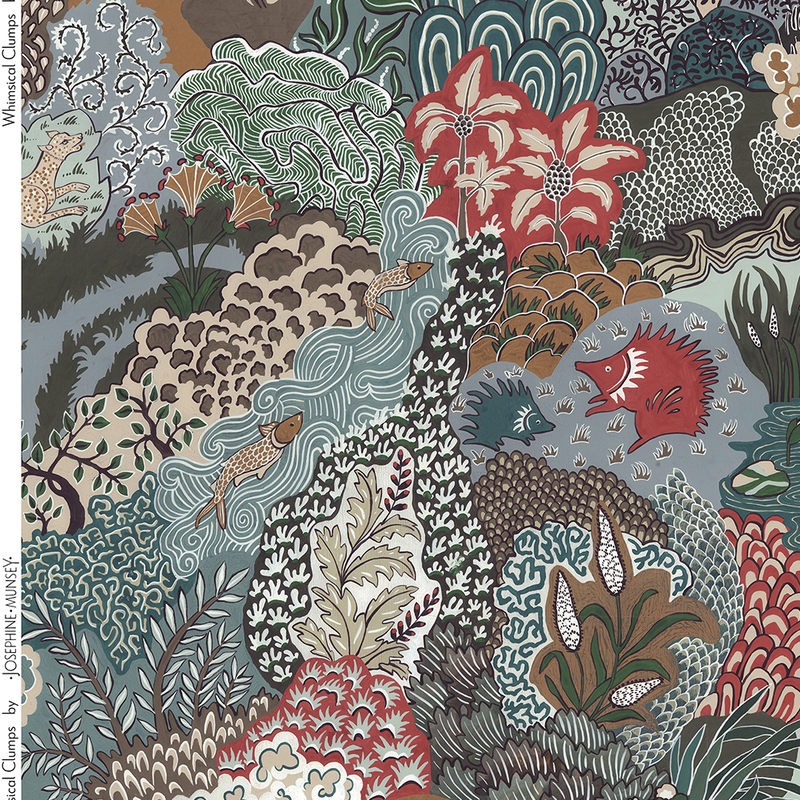 Whimsical Clumps Fabric - Multi Whimsical Clumps Fabric - Multi