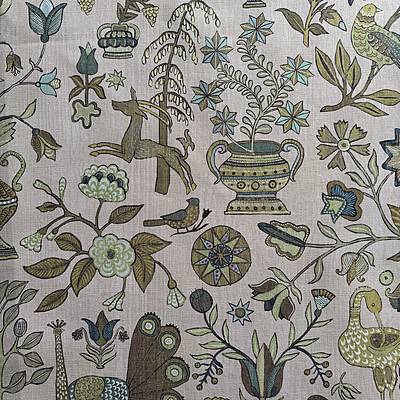 Fable Garden - Plaster Pink - Heavy Linen