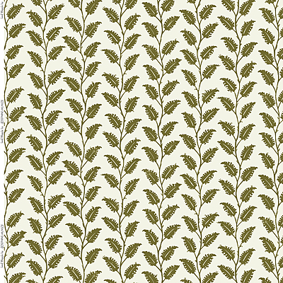 Leaf Wiggle Heavy Linen Fabric - Olive Leaf Wiggle Heavy Linen Fabric - Olive
