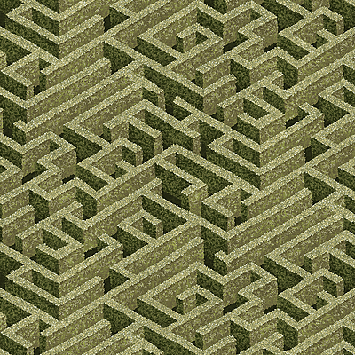 Labyrinth Wallpaper - Olive Labyrinth Wallpaper - Olive