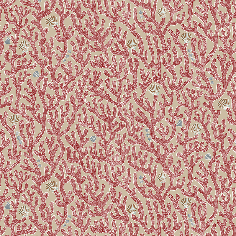 Coral Wallpaper - Red Toppings Coral Wallpaper - Red Toppings