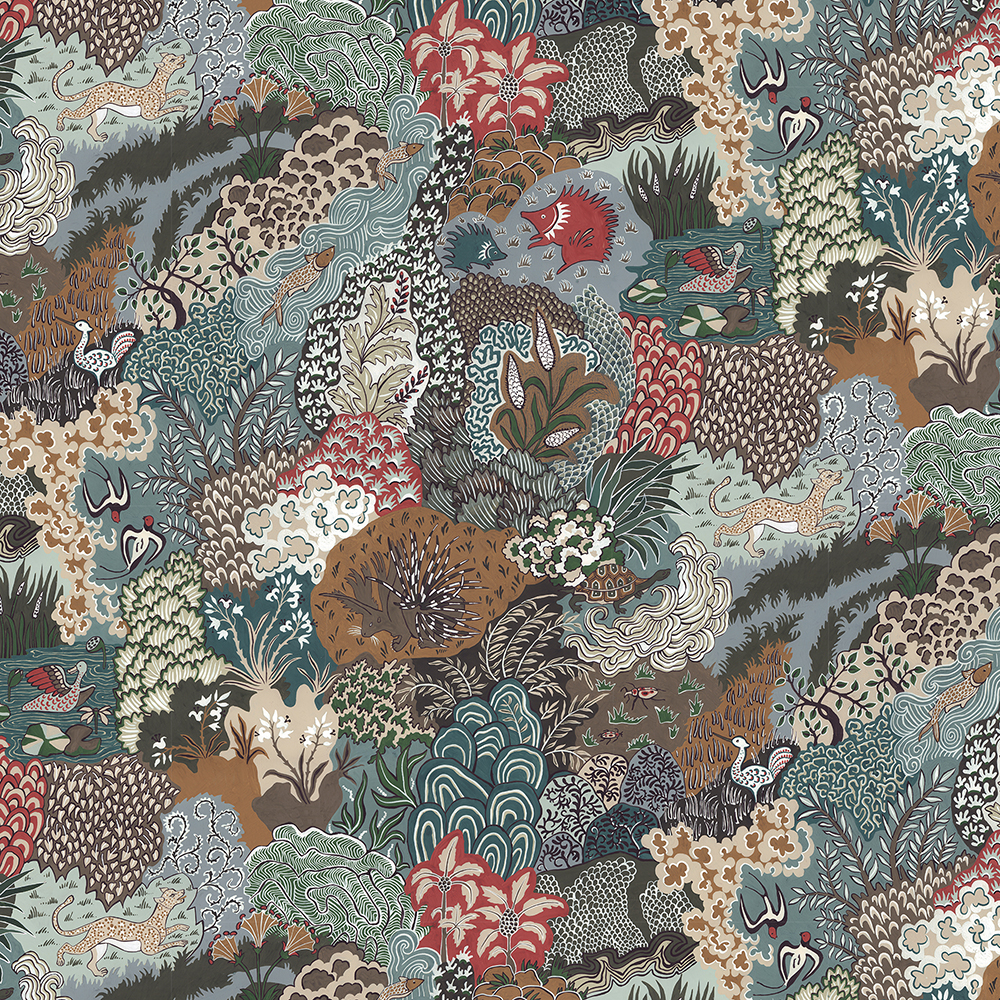 Whimsical Clumps Wallpaper - Multi Whimsical Clumps Wallpaper - Multi