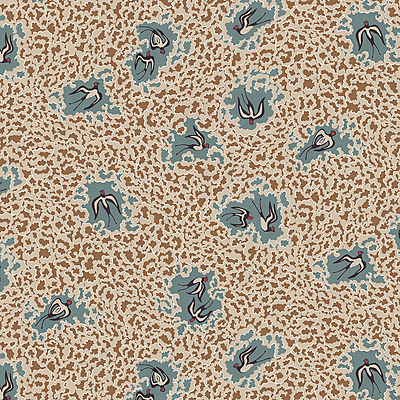 Bea's Swallows Wallpaper - Alma and Osney Blue Bea's Swallows Wallpaper - Alma and Osney Blue