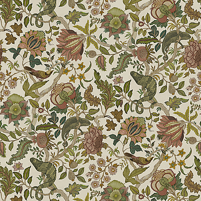 Chameleon Trail Wallpaper - Dusty Pinks and Olive Chameleon Trail Wallpaper - Dusty Pinks and Olive