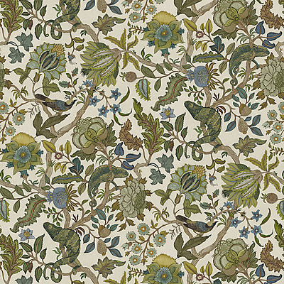 Chameleon Trail Wallpaper - Sage and Green Chameleon Trail Wallpaper - Sage and Green