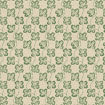 Cabbage Check Wallpaper - Brookes Green and Edge Sand Cabbage Check Wallpaper - Brookes Green and Edge Sand
