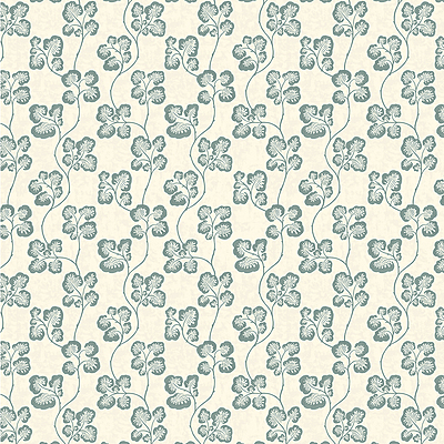 Cabbage Check Wallpaper - Osney Blue and Clarke White Cabbage Check Wallpaper - Osney Blue and Clarke White