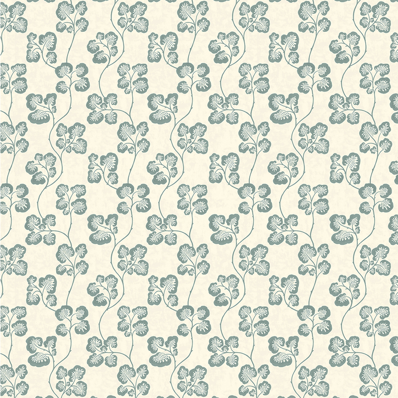 Cabbage Check Wallpaper - Osney Blue and Clarke White Cabbage Check Wallpaper - Osney Blue and Clarke White