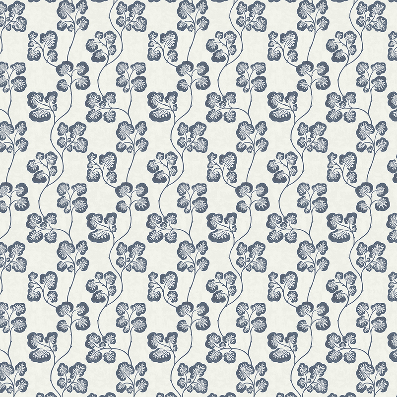 Cabbage Check Wallpaper - Bude Blue Cabbage Check Wallpaper - Bude Blue