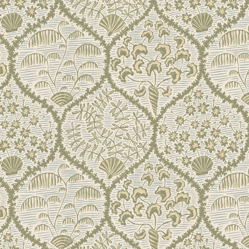 Sowerby Wallpaper - Soft Olive and Shortwood Sowerby Wallpaper - Soft Olive and Shortwood