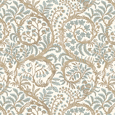 Butterrow Wallpaper - Soft Blue and Brown Butterrow Wallpaper - Soft Blue and Brown