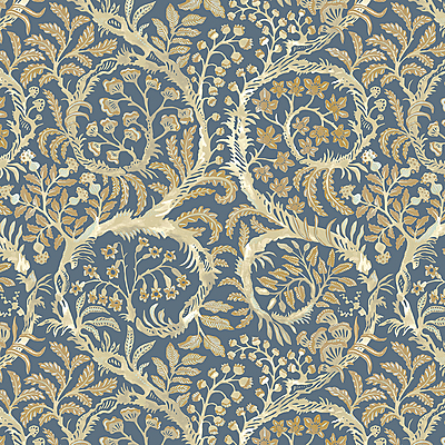 Butterrow Wallpaper - Bude Blue Butterrow Wallpaper - Bude Blue