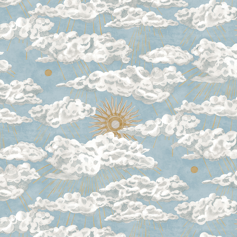 Cumulus Sol Wallpaper - Light Blue Cumulus Sol Wallpaper - Light Blue