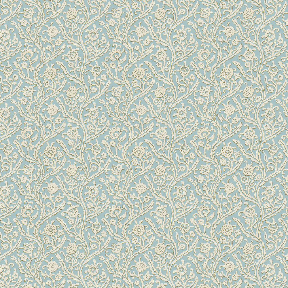 Letti - Bright Blue - Wallpaper