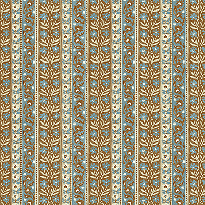 Arber Stripe - Blown and Blue - Wallpaper