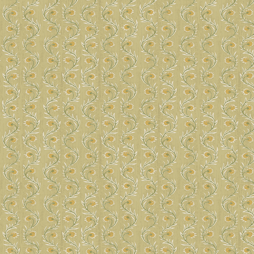 Rubia - Soft Yellow - Wallpaper