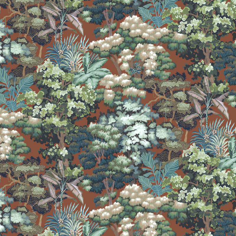 Canopia - Red and Green - Wallpaper Canopia - Red and Green - Wallpaper