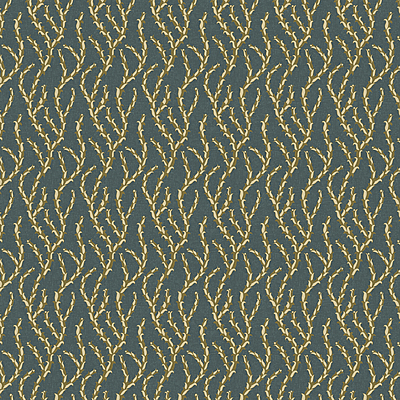 Tiddle - Petrol and Olive - Wallpaper