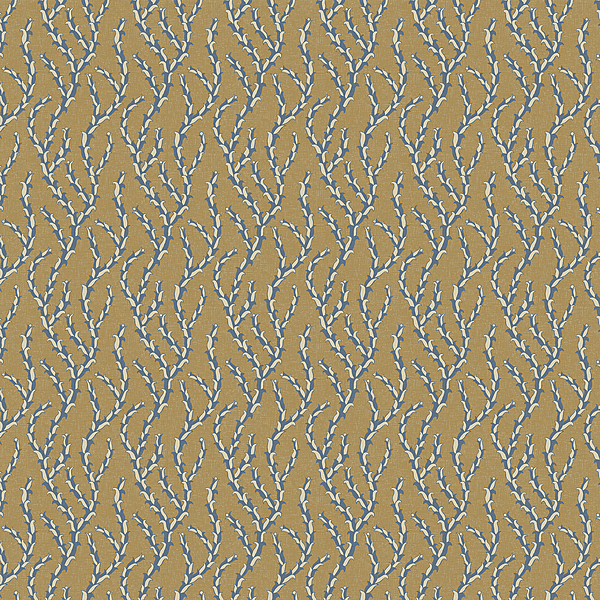 Tiddle - Brown and Blue - Wallpaper