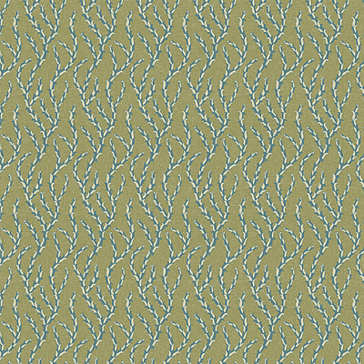 Tiddle - Olive and Blue - Wallpaper