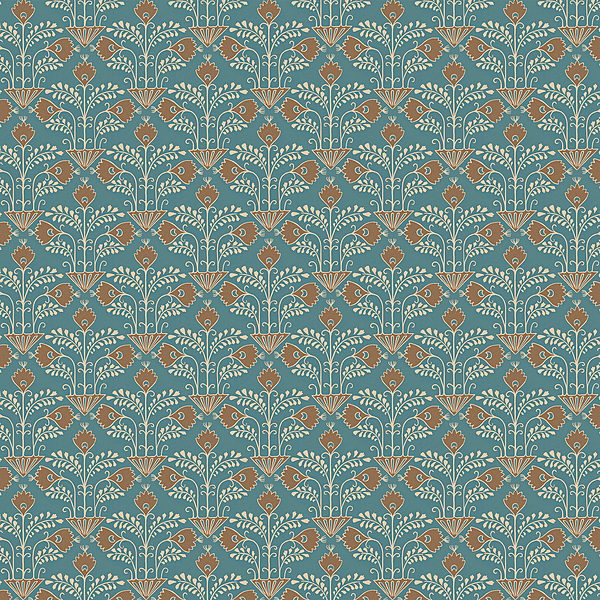 Brimble - Teal and Orange - Wallpaper