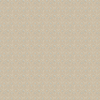 Mallow Trellis - Stone - Wallpaper