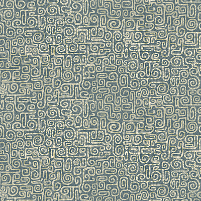 Wiggleton - Navy - Wallpaper