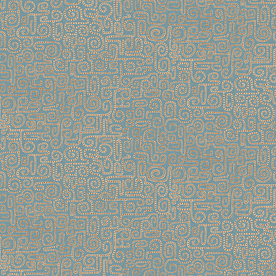 Wiggleton - Blue and Orange - Wallpaper