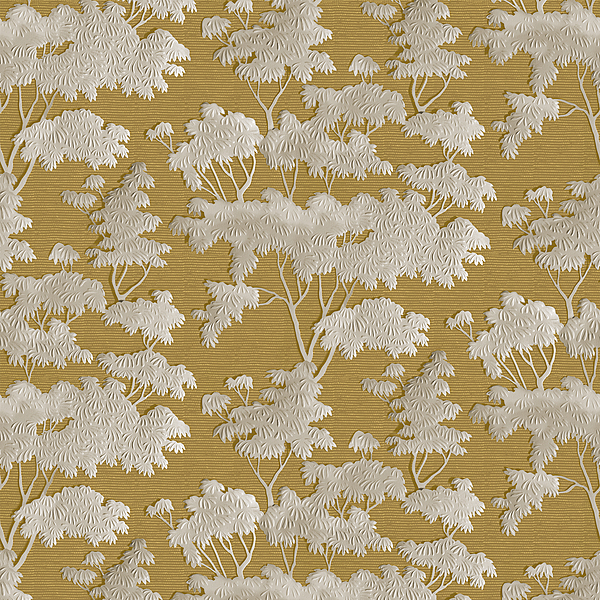 Mengla Grasscloth - Yellow - Wallcovering