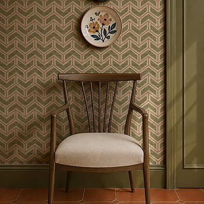 Chevron - Lichen and Ham Pink Chevron - Lichen and Ham Pink