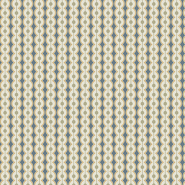 Occulus Trellus - Beakster Blue and Smith Yellow - Wallpaper