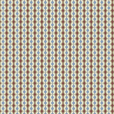 Occulus Trellus - Punch and Potter's Blue - Wallpaper