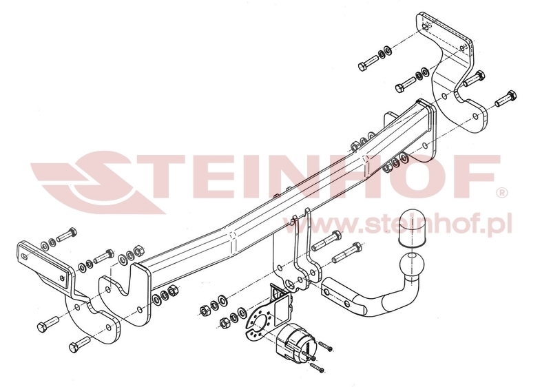 Kia Optima 4D Tow Bar (2012-2015) K-018