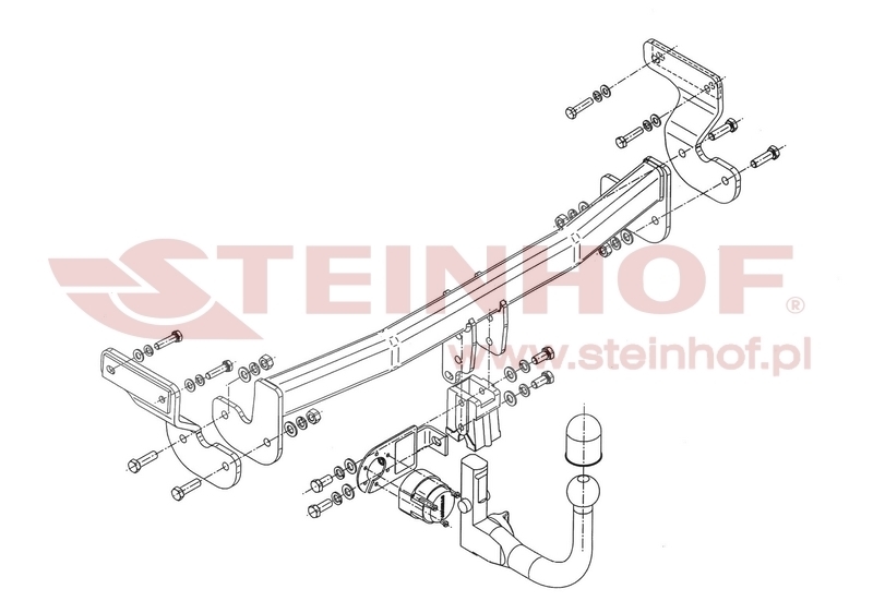 Kia Optima 4D Tow Bar (2012-2015) K-019