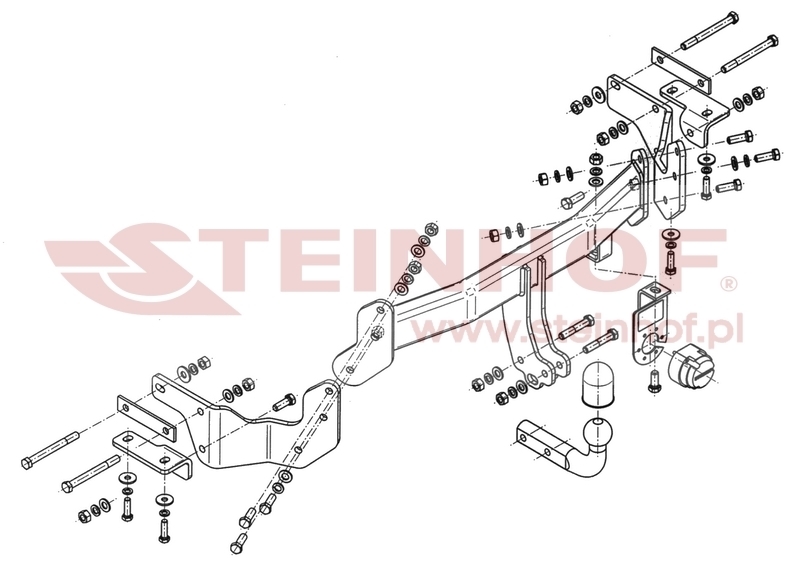 Hyundai Grand Santa Fe Tow Bar (2013-2019) K-035