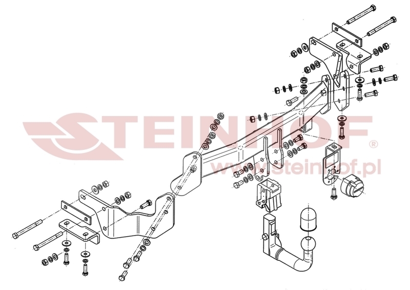 Hyundai Grand Santa Fe Tow Bar (2013-2019) K-036